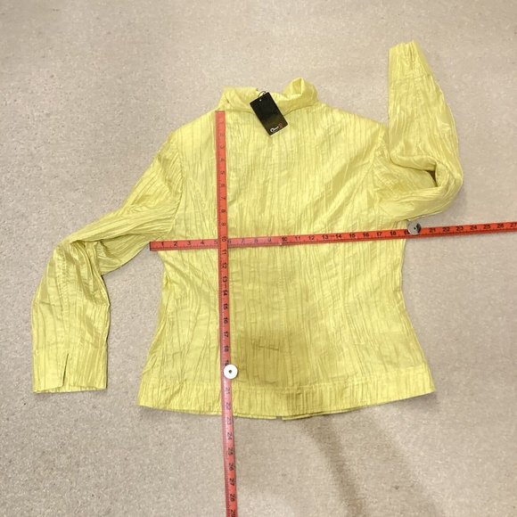 BNWT Oscar B lightweight Crinkled Blazer sporty biker Jacket - Picture 3 of 12